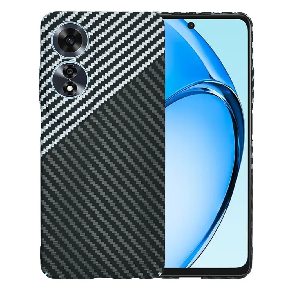 Custodia per Oppo A60, Techsuit, Carbonite FiberShell, Nero Grigio - immagine 1