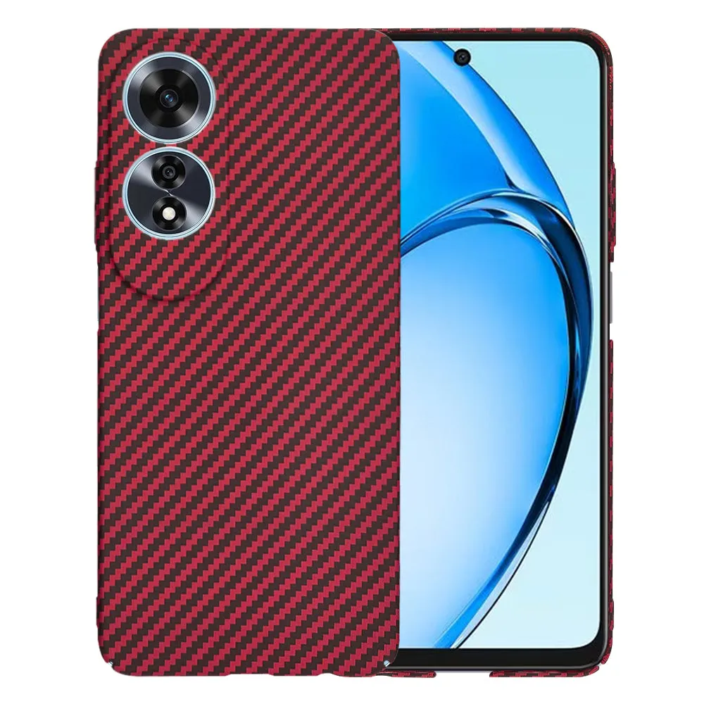 Custodia per Oppo A60, Techsuit, Carbonite FiberShell, Rossa - immagine 1