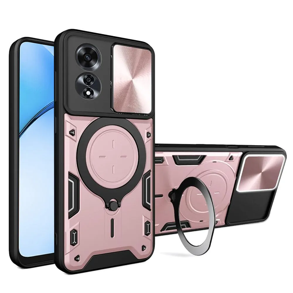 Custodia per Oppo A60, Techsuit, CamGuard Pro, Rosa Oro - immagine 1