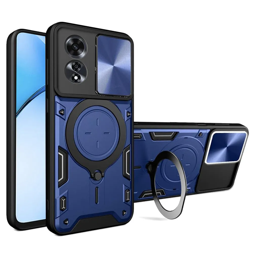 Custodia per Oppo A60, Techsuit, CamGuard Pro, Blu - immagine 1