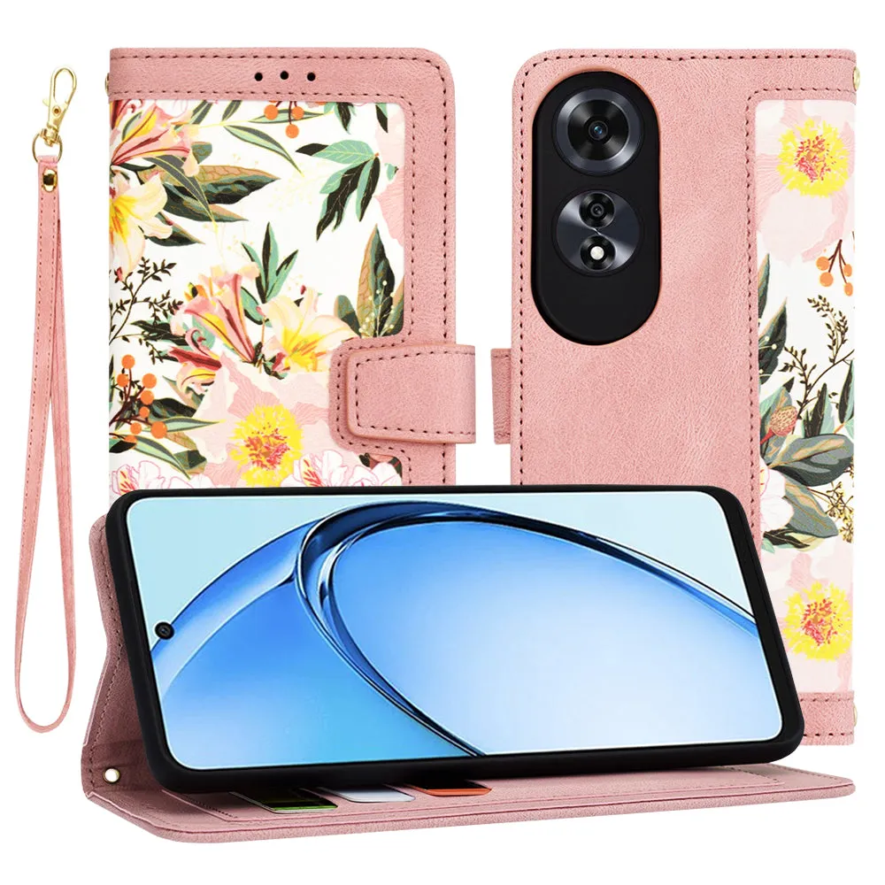 Custodia per Oppo A60, Techsuit, FlipCraft, Rosa - immagine 1