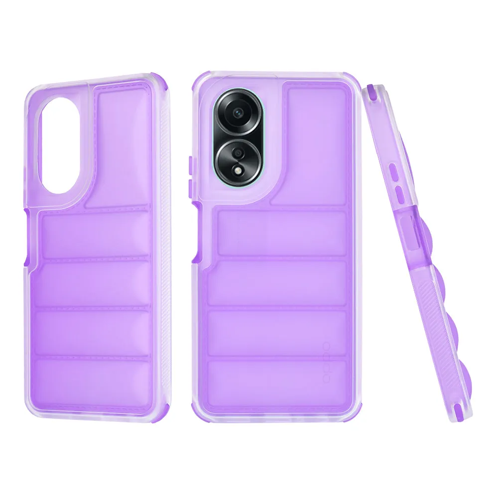 Custodia per Oppo A58 4G, Techsuit, Wave Shield, Viola - immagine 1