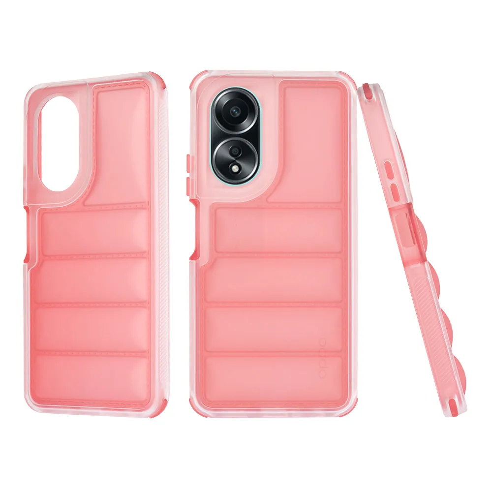 Custodia per Oppo A58 4G, Techsuit, Wave Shield, Rossa - immagine 1
