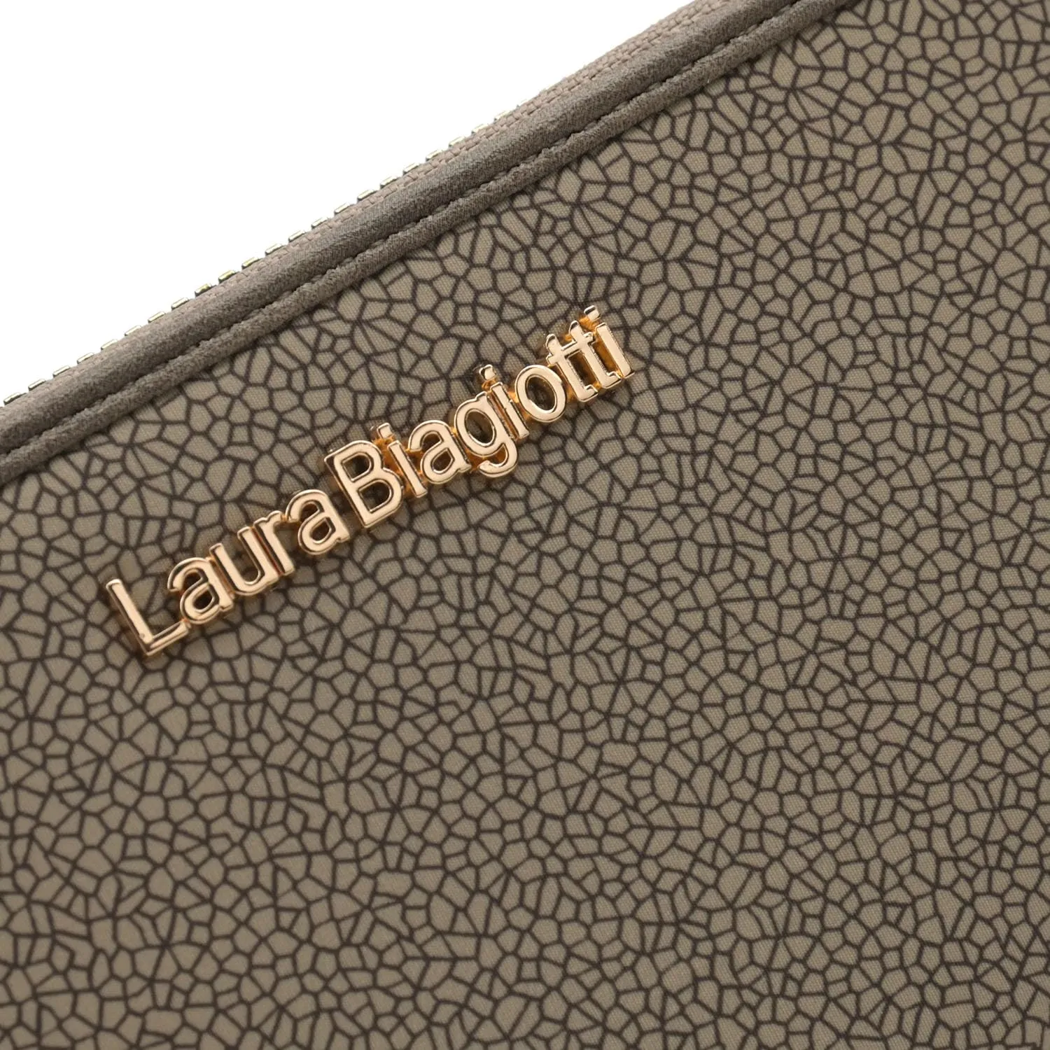Laura Biagiotti Portafoglio Donna in PU, Con Portamonete e Cerniera Zip Around, Texture Crackle Con Scatola Regalo - immagine 6