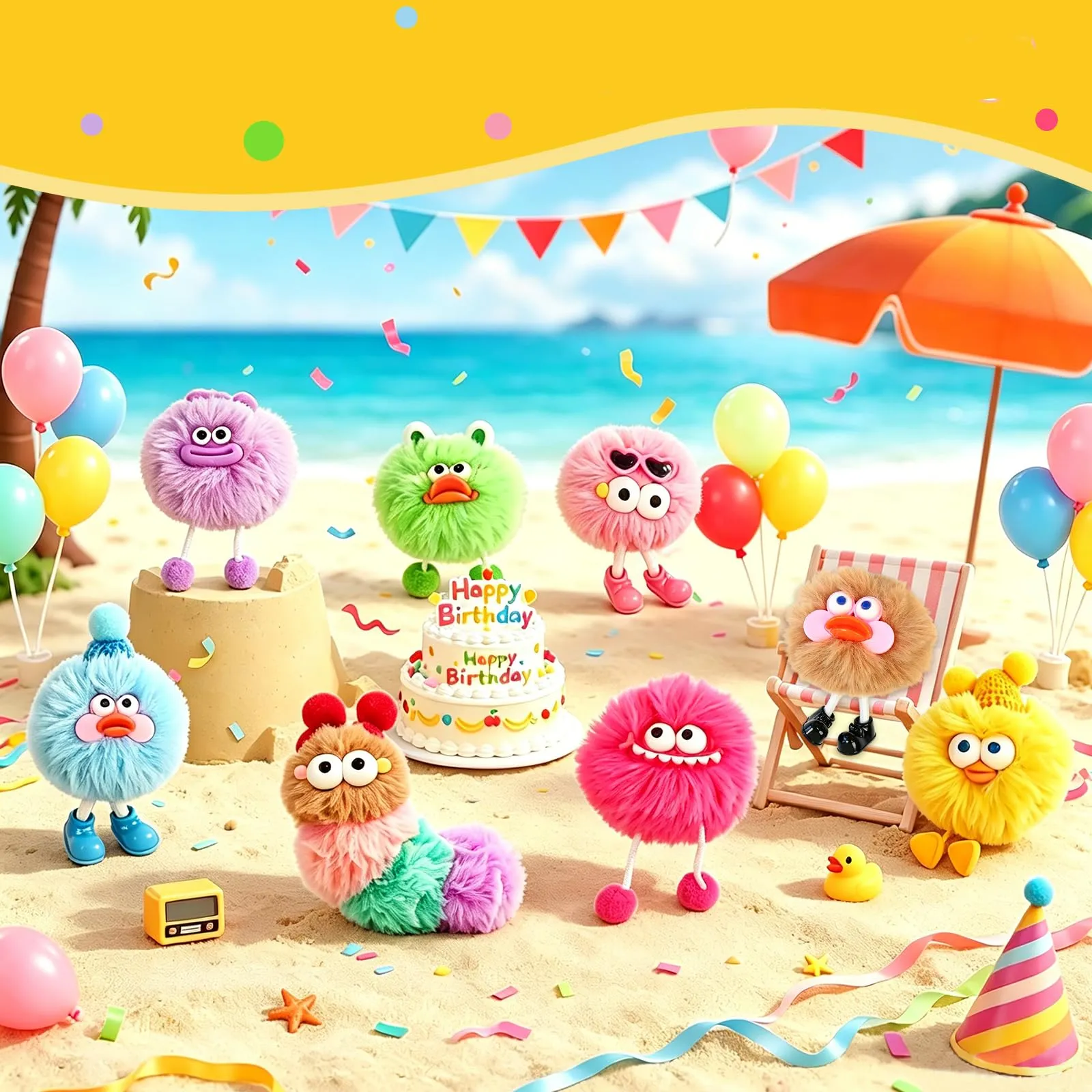 ZMLM Portachiavi Bambini, Pack 16 Gadget Compleanno Bambini Carino - immagine 7