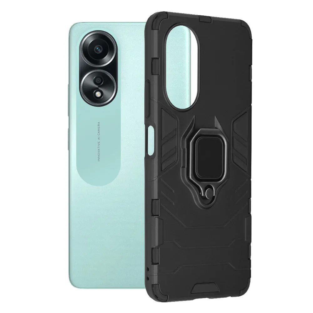 Custodia per Oppo A58 4G, Techsuit, Shield, Nera - immagine 1