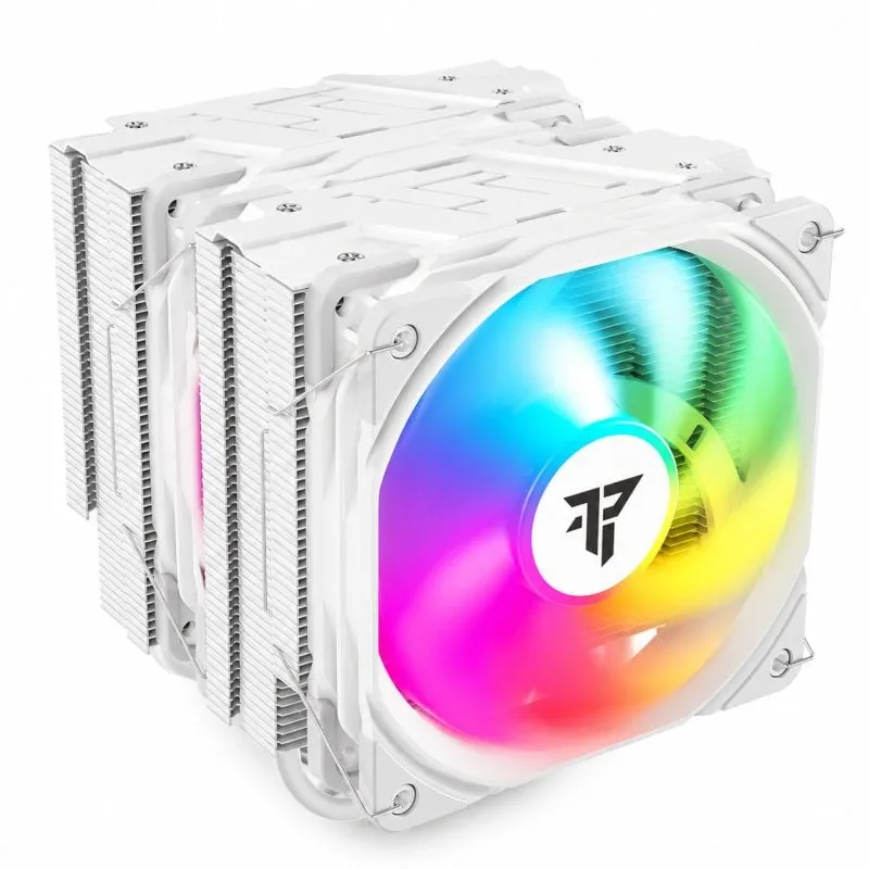 Tempest Cooler 6Pipes Bianco A-RGB Ventola CPU doppio dissipatore di calore 2x120mm Bianco - immagine 1