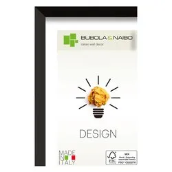 Cornice legno (13x18cm) DESIGN OLINDA Nero 7105 14 04 - immagine 1