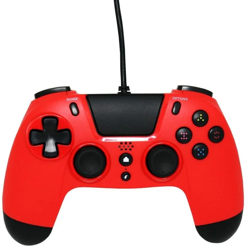 Controller cablato Gioteck VX4 rosso per PS4/PC - immagine 1