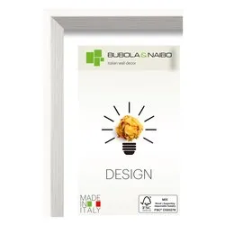 Cornice legno (35x50cm) DESIGN OLINDA Bianco 7105 10 16 - immagine 1