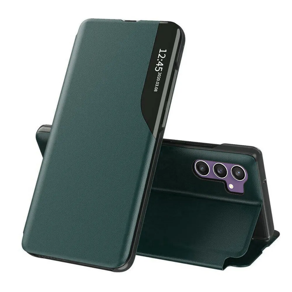 Custodia per Samsung Galaxy S23 FE S711, Techsuit, eFold, Verde - immagine 1