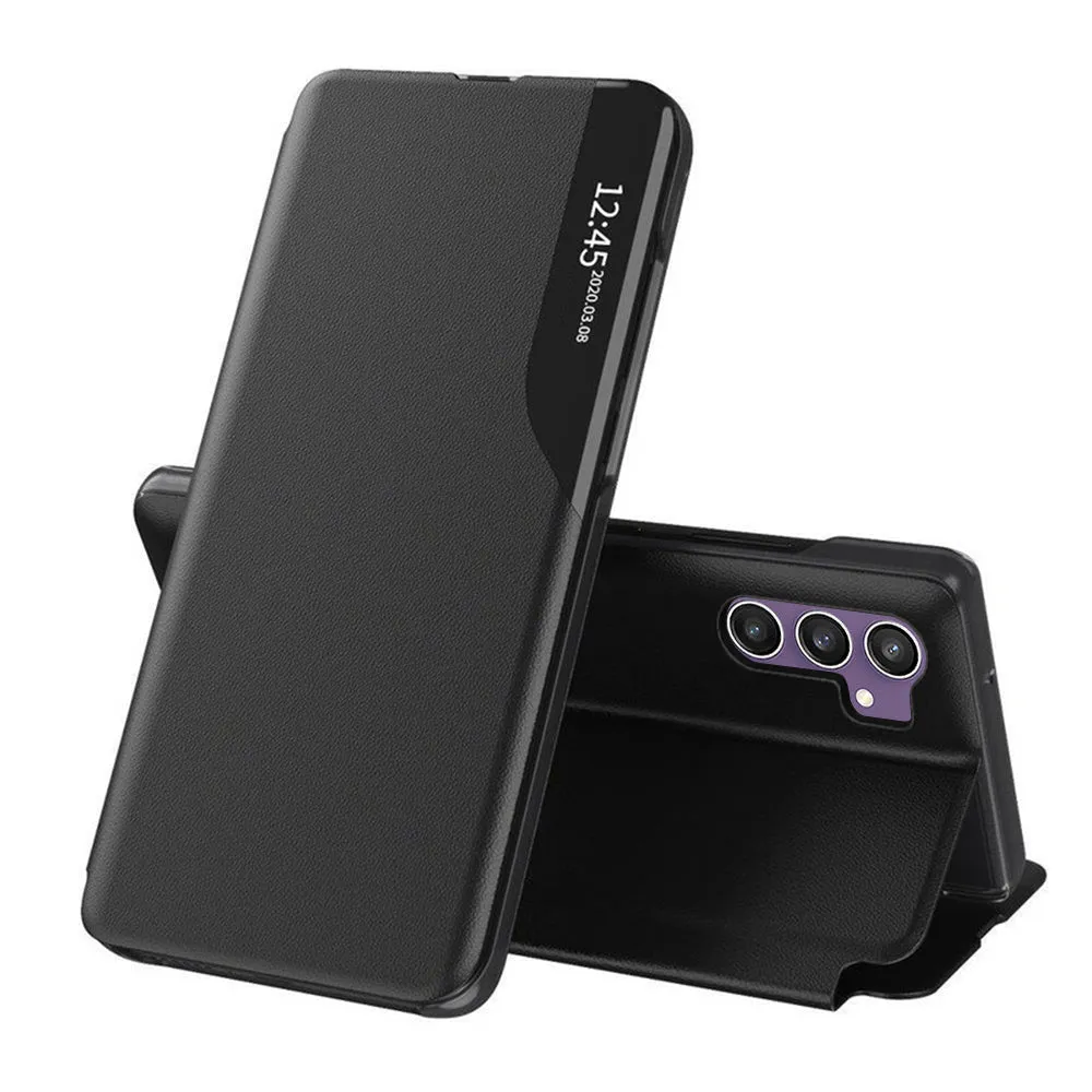 Custodia per Samsung Galaxy S23 FE S711, Techsuit, eFold, Nera - immagine 1