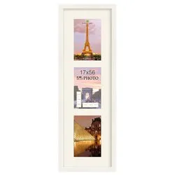 Portafoto multi (17x56cm) 3 foto Bianco 6340C 08011756 - immagine 1