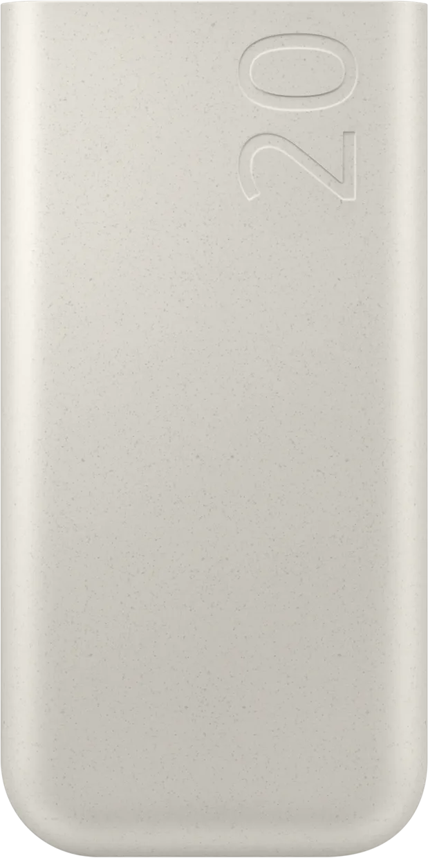 Batteria esterna Samsung, 20000mAh, 45W, PD, 3 x USB-C, Beige EB-P4520XUEGEU - immagine 1