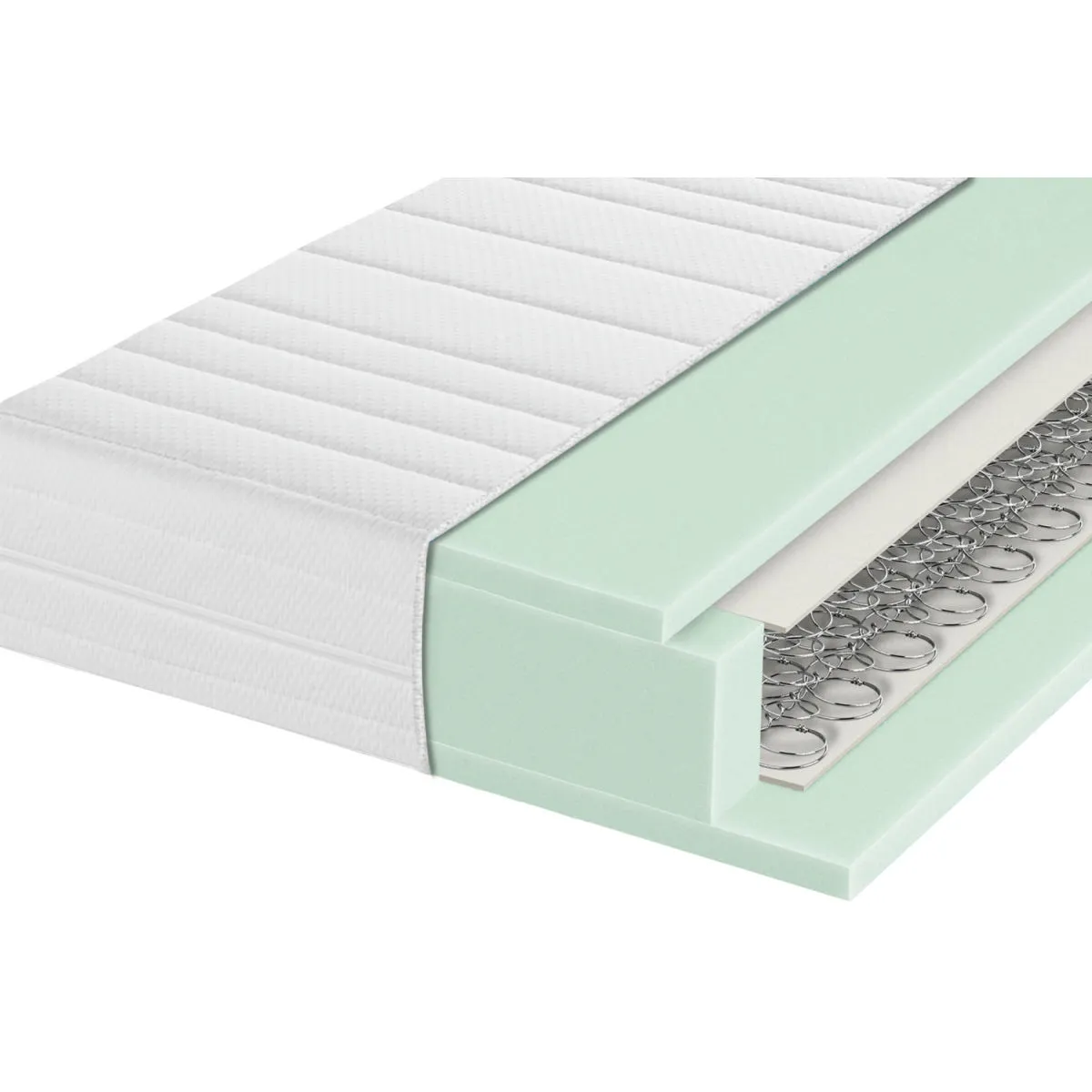 PULSIVA Materasso light; 90x200x18 cm (LxLxH); bianco; duro - immagine 1