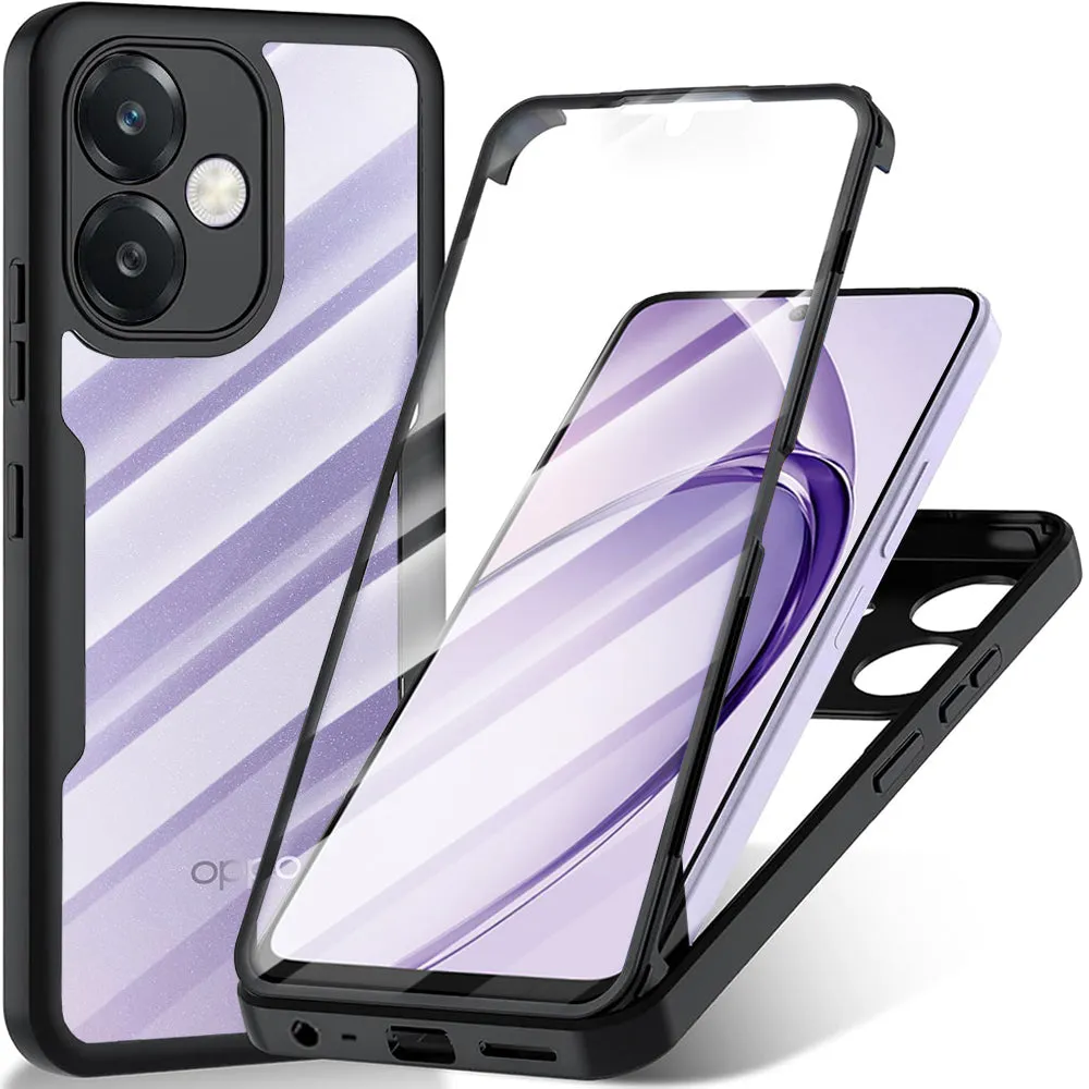Custodia per Oppo A3 4G / A3, Techsuit, ColorVerse 360, Nera - immagine 1