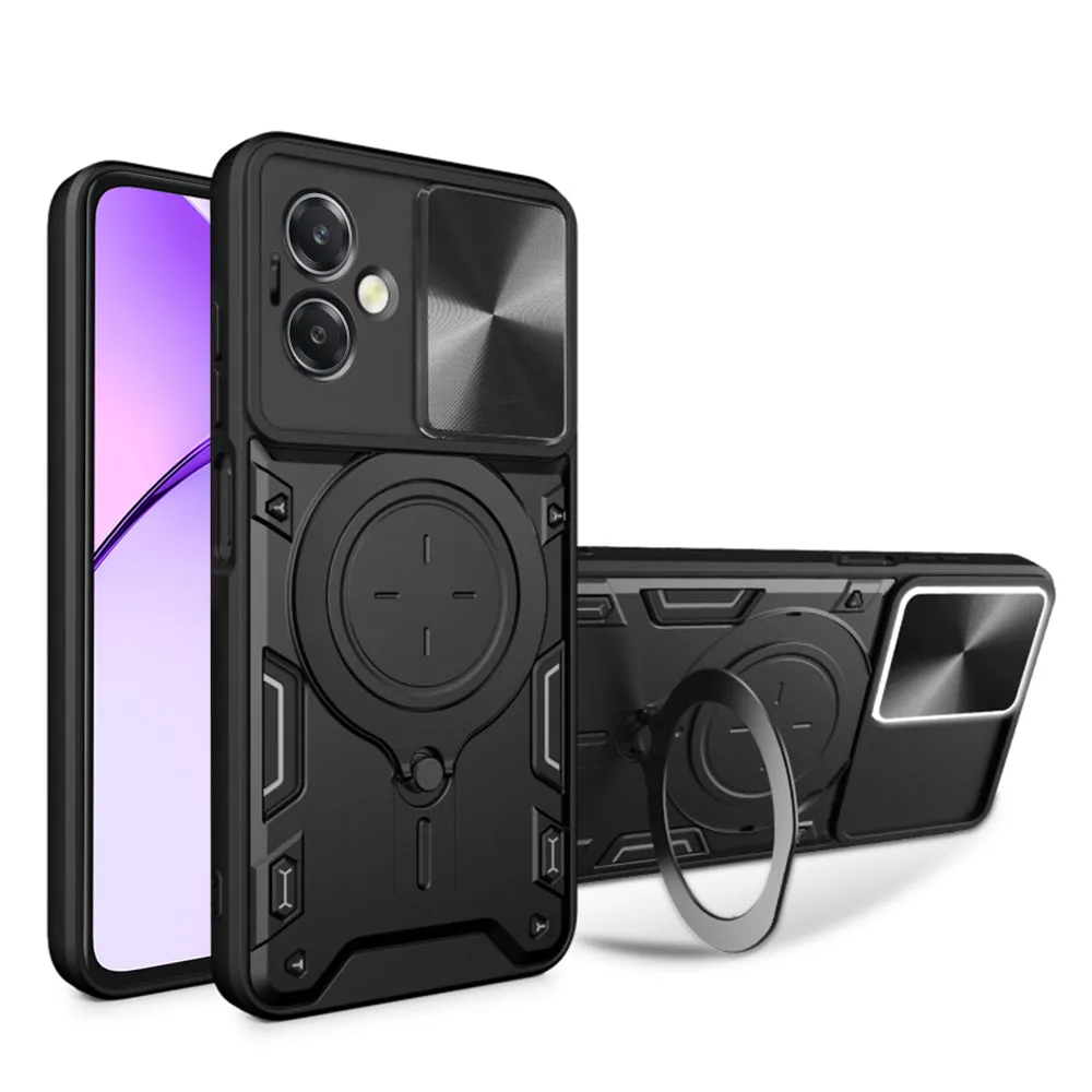 Custodia per Oppo A3 4G / A3, Techsuit, CamGuard Pro, Nera - immagine 1