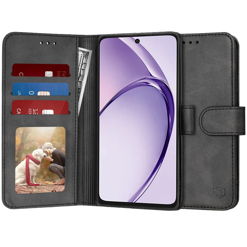 Custodia per Oppo A3 4G / A3, Techsuit, Diary Book, Nera - immagine 1