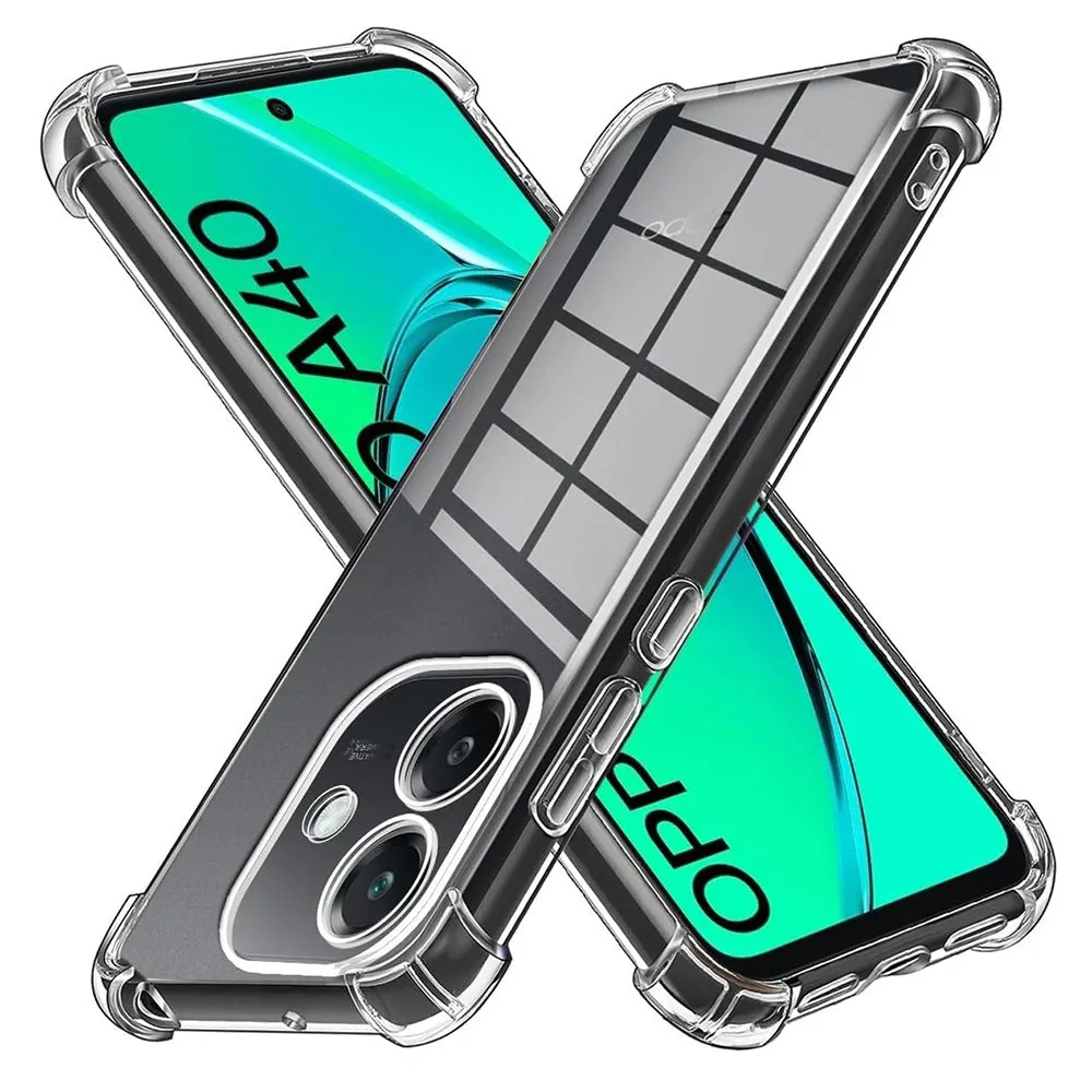 Custodia per Oppo A3 4G, Techsuit, Shockproof Clear, Trasparente - immagine 1