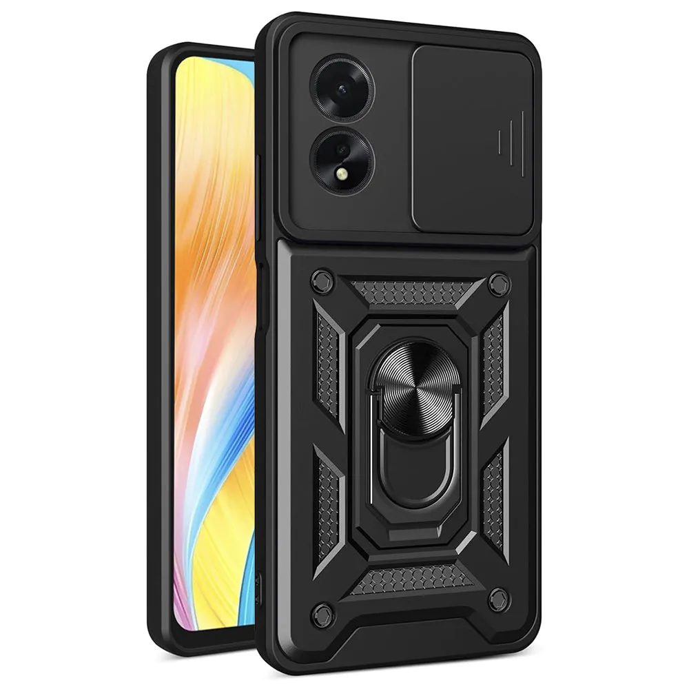 Custodia per Oppo A18 / A38, Techsuit, CamShield, Nera - immagine 1