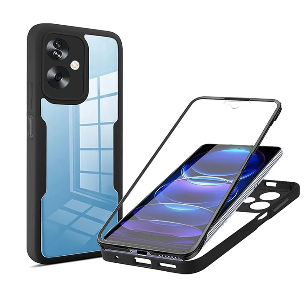 Custodia per OnePlus Nord N30 SE / Oppo A79, Techsuit, ColorVerse 360, Nera - immagine 1