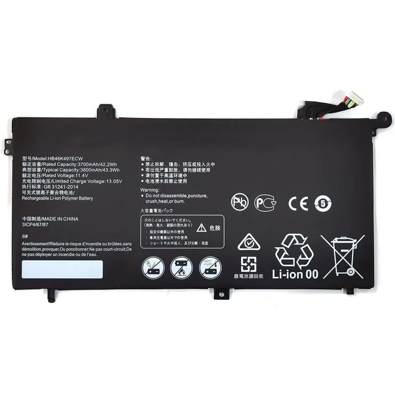 Batteria per portatile Huawei Matebook D Pl-w09 Pl-w19 Pl-w29 Mrc-w00 Mrc-w60 - immagine 1