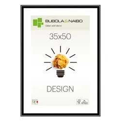 Cornice legno (35x50cm) DESIGN FRANK Nero lucido 12 NE 16 - immagine 1