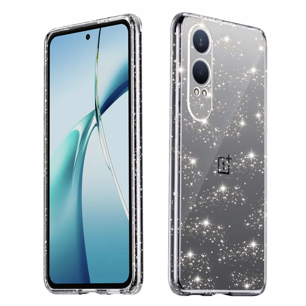 Custodia per OnePlus Nord CE4 Lite, Techsuit, SparkleSkin, Trasparente - immagine 1