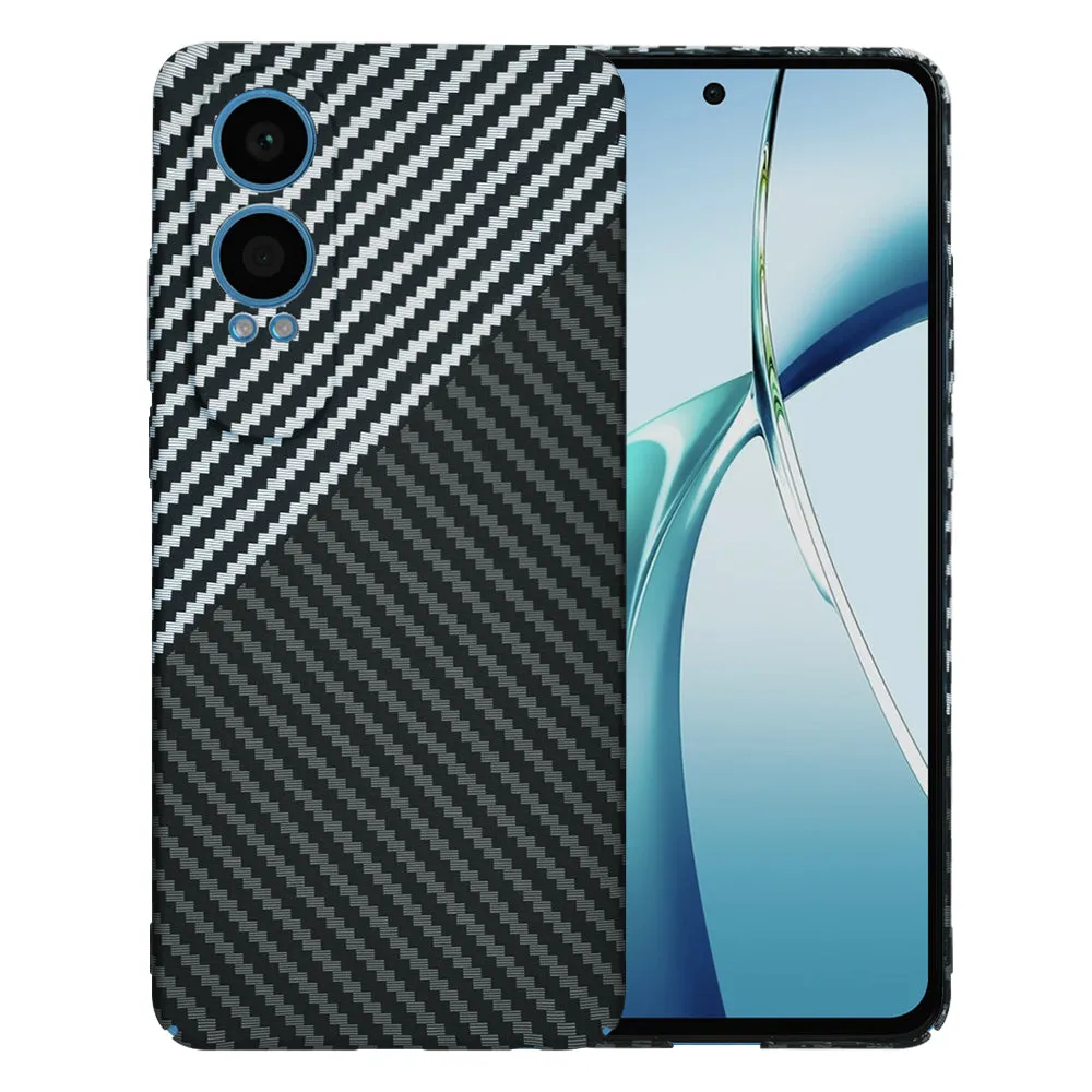 Custodia per OnePlus Nord CE4 Lite, Techsuit, Carbonite FiberShell, Nero Grigio - immagine 1