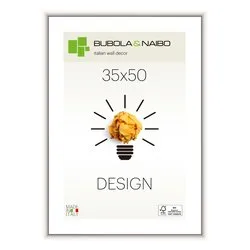Cornice legno (35x50cm) DESIGN FRANK Bianco lucido 12 BI 16 - immagine 1