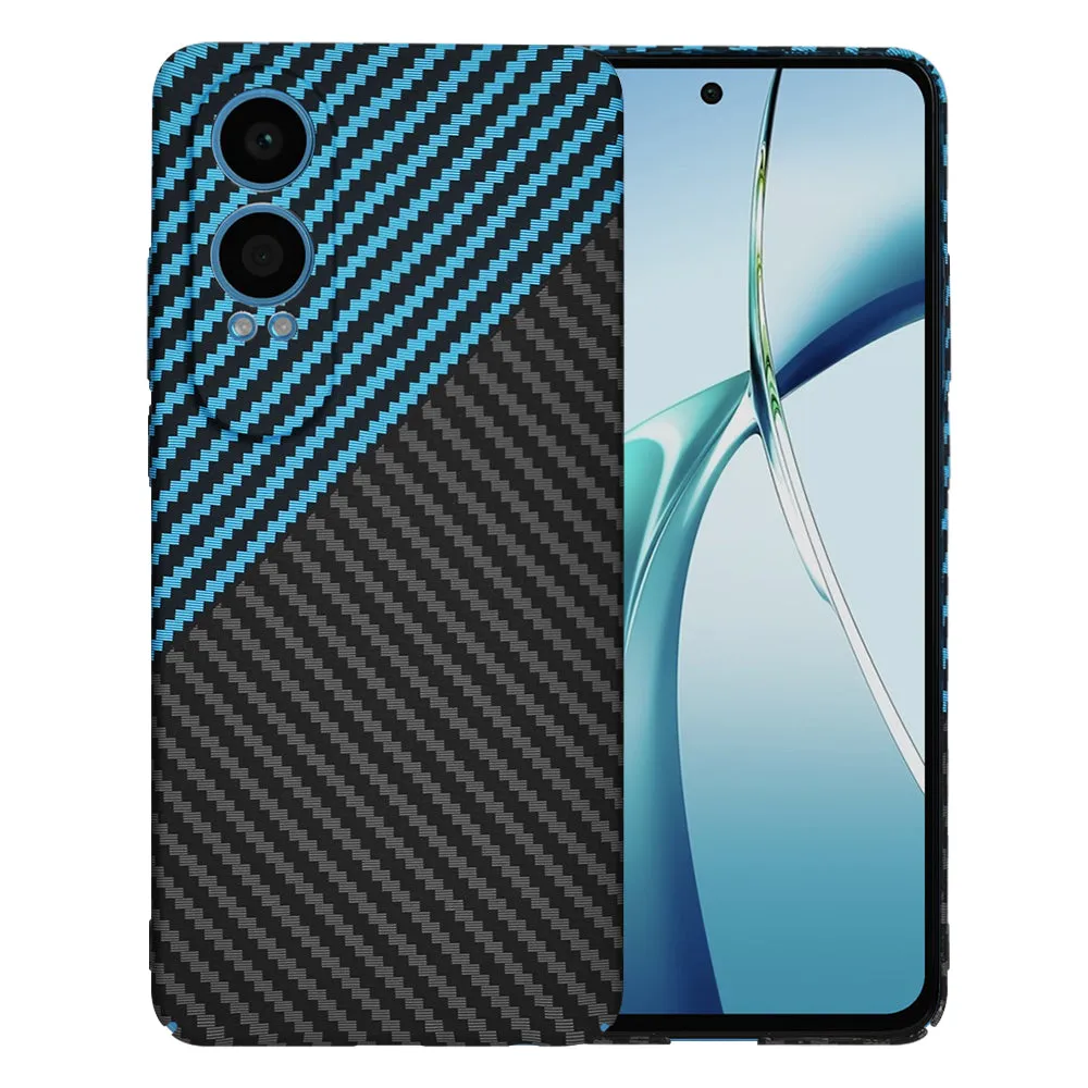 Custodia per OnePlus Nord CE4 Lite, Techsuit, Carbonite FiberShell, Nero Bleu - immagine 1
