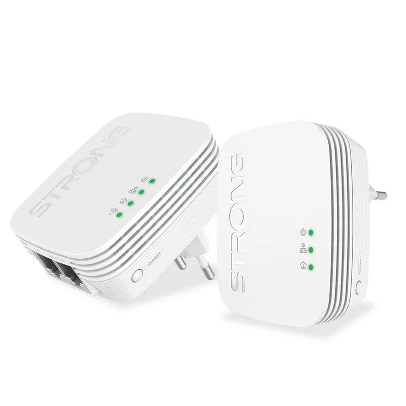Kit Powerline Wi-Fi 600 Strong Mini adattatori Powerline/PLC 600 Mbit/s - immagine 1