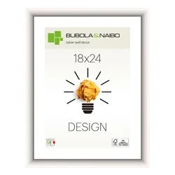 Cornice legno (13x18cm) DESIGN FRANK Bianco lucido 12 BI 04 - immagine 1