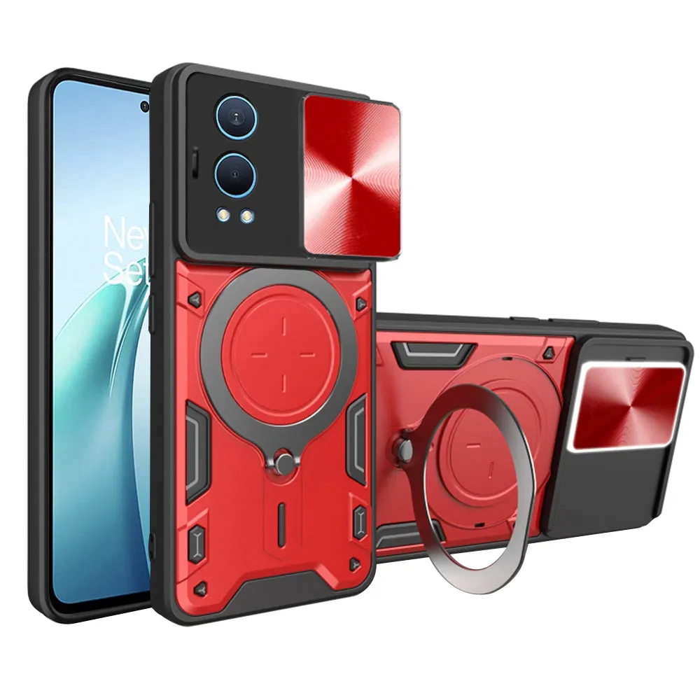 Custodia per OnePlus Nord CE4 Lite, Techsuit, CamGuard Pro, Rossa - immagine 1