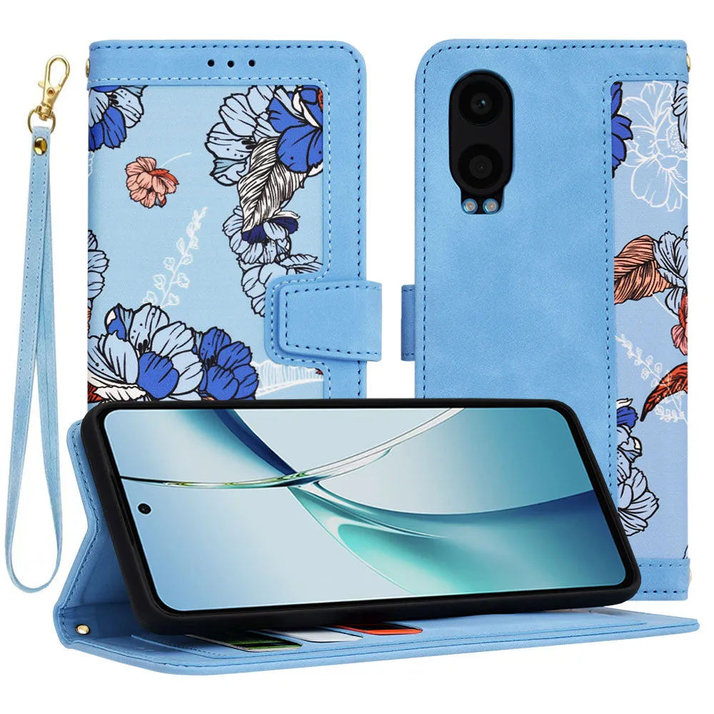 Custodia per OnePlus Nord CE4 Lite, Techsuit, FlipCraft, Blu - immagine 1
