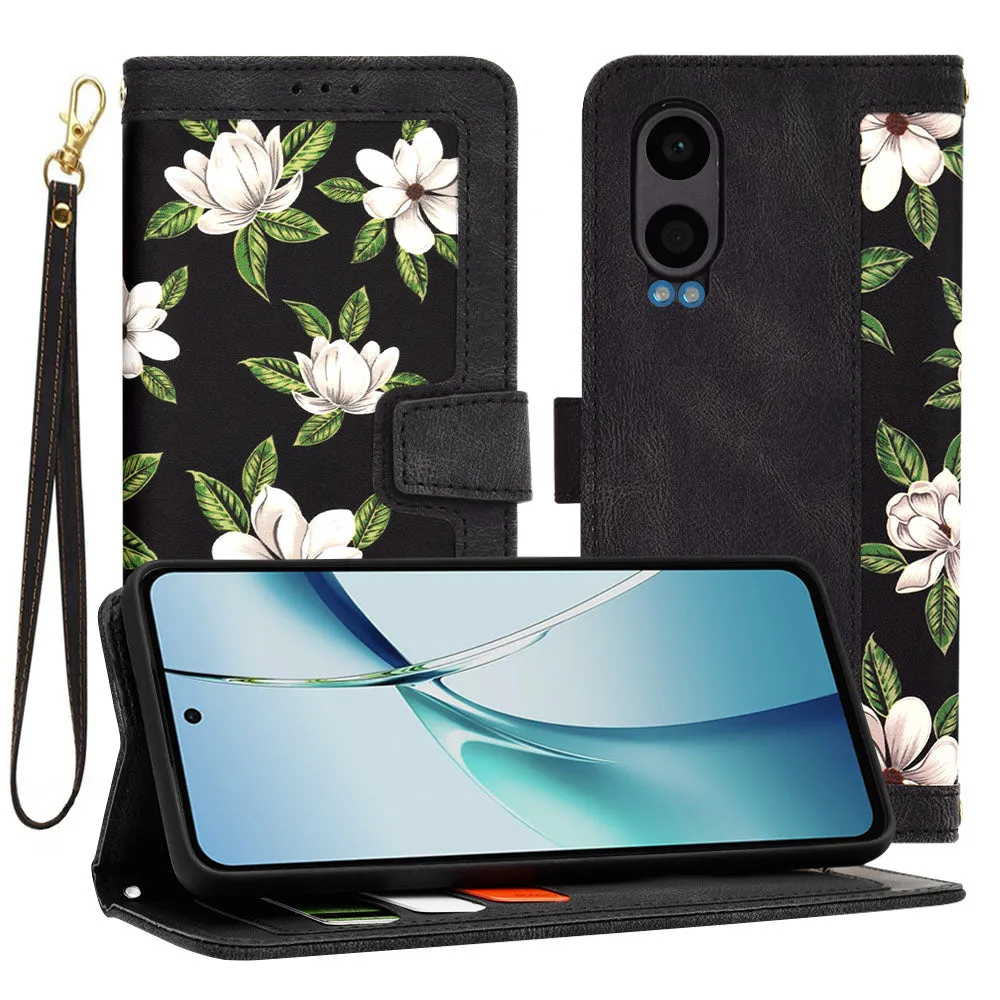 Custodia per OnePlus Nord CE4 Lite, Techsuit, FlipCraft, Nera - immagine 1