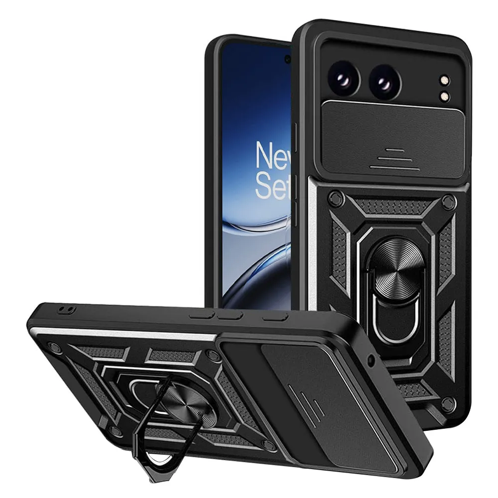 Custodia per OnePlus Nord 4, Techsuit, CamShield, Nera - immagine 1