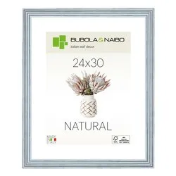 Cornice legno (24x30cm) NATURAL TOSCA Azzurro 6860 04 09 - immagine 1