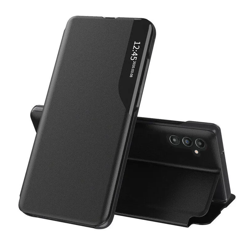 Custodia per Samsung Galaxy A14 A145 / A14 5G A146, Techsuit, eFold, Nera - immagine 1