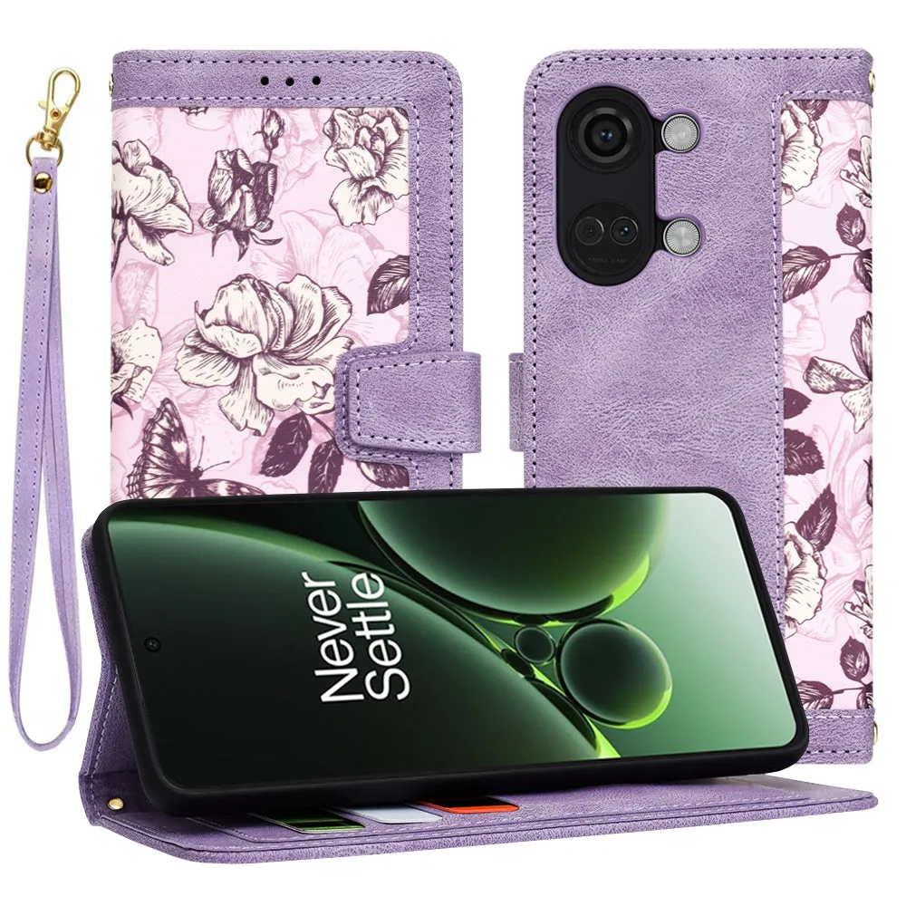 Custodia per OnePlus Nord 3, Techsuit, FlipCraft, Viola - immagine 1
