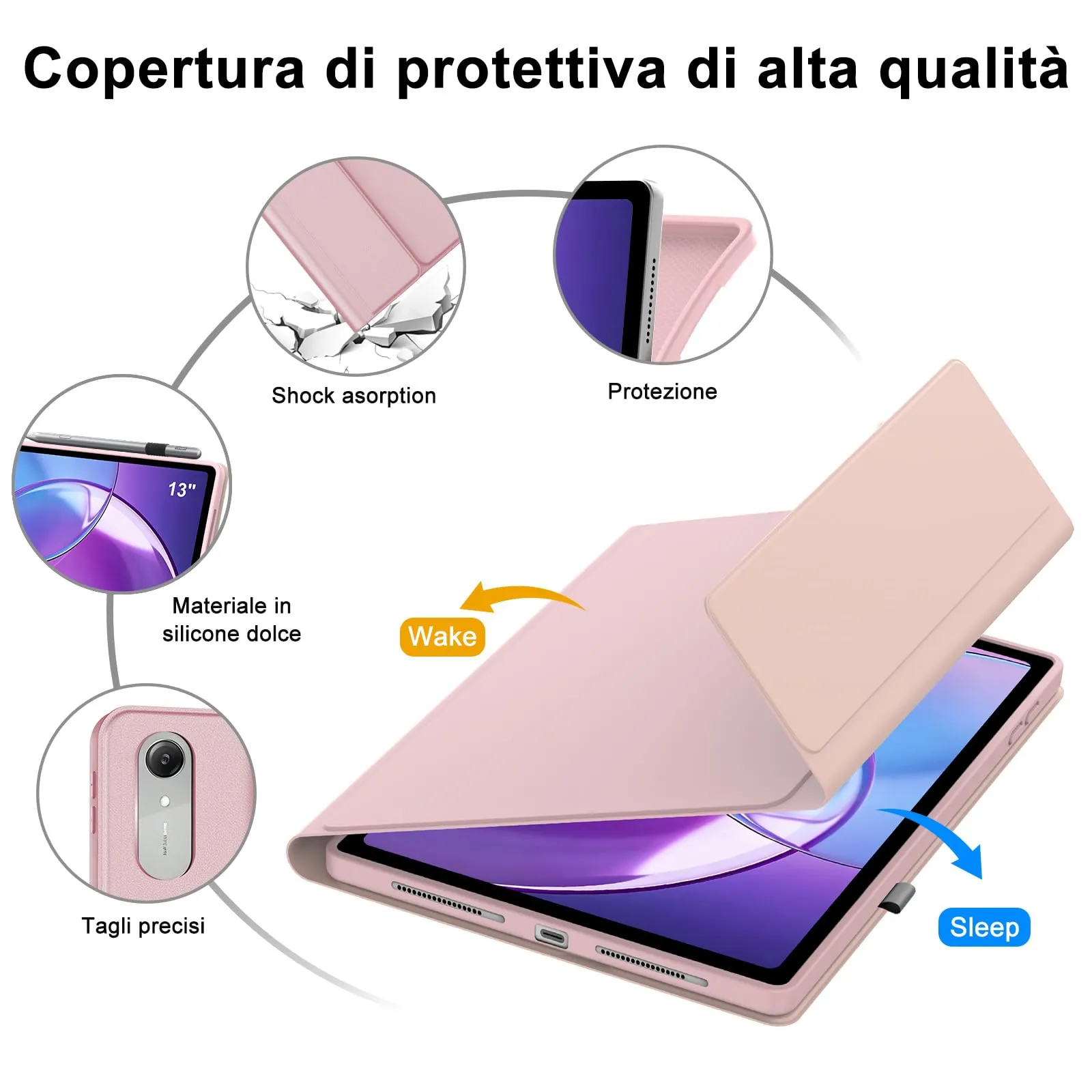 FOGARI Cover Tastiera per Lenovo Idea Tab Pro Gen 2 13 Pollici 2026 - immagine 5