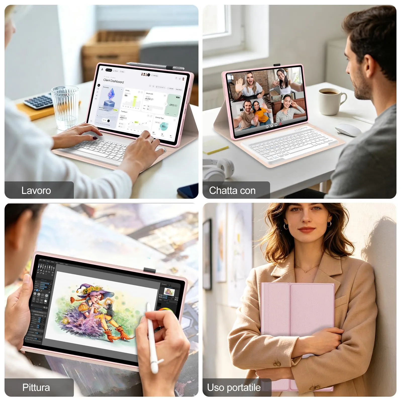 FOGARI Cover Tastiera per Lenovo Idea Tab Pro Gen 2 13 Pollici 2026 - immagine 8