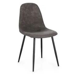 NEW IRELIA Sedia Grigio scuro e Nero - immagine 1