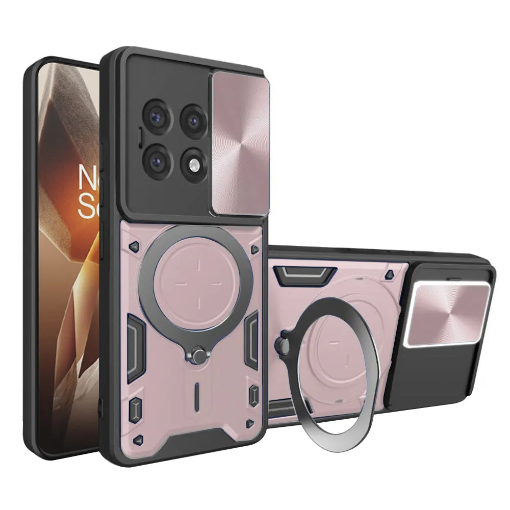 Custodia per OnePlus 13R, Techsuit, CamGuard Pro, Rosa Dorato - immagine 1