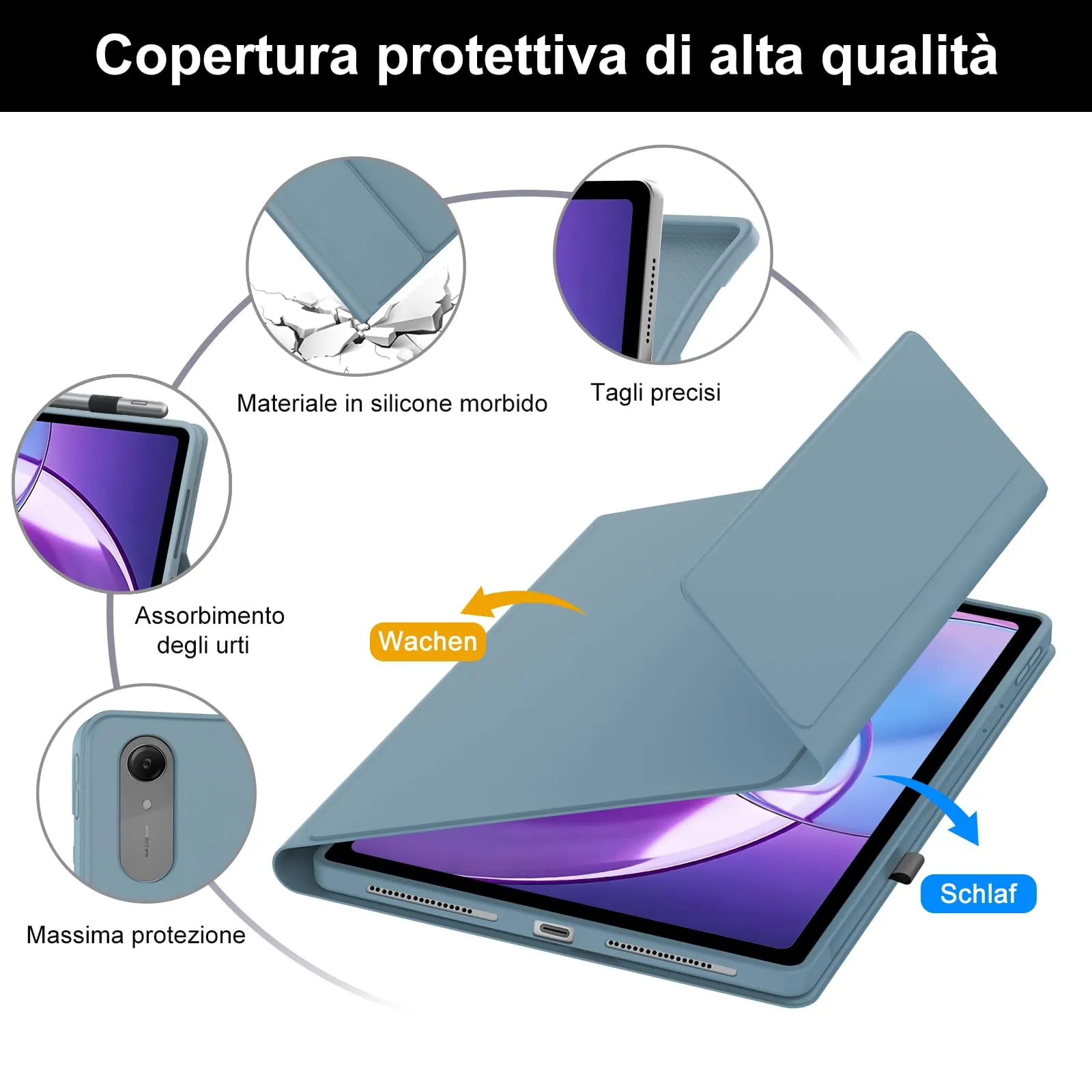 Cover Tastiera per Lenovo Idea Tab Pro Gen 2 13 Pollici 2026 con Touchpad - immagine 6