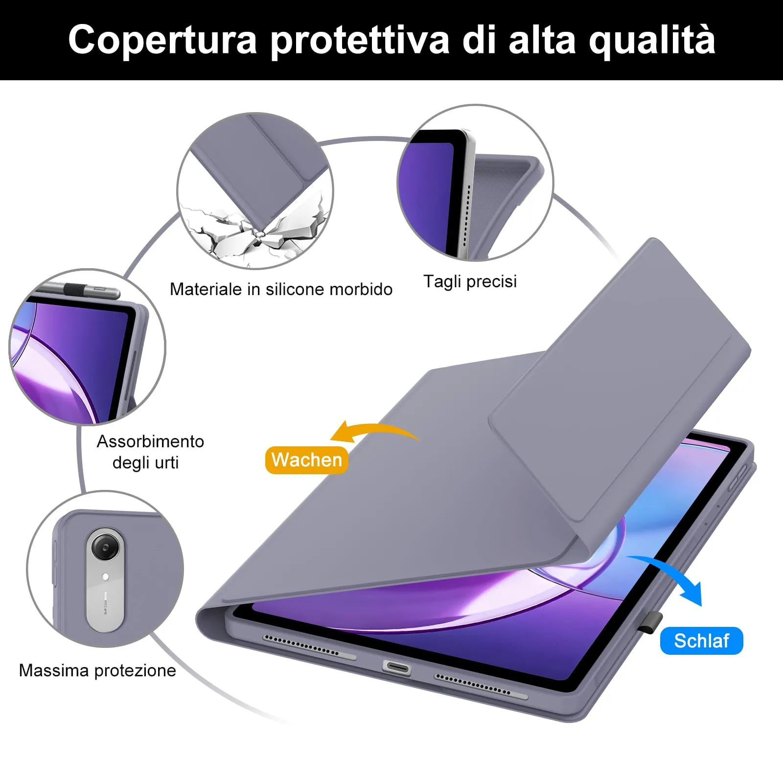 Cover Tastiera per Lenovo Idea Tab Pro Gen 2 13 Pollici 2026 con Touchpad - immagine 6