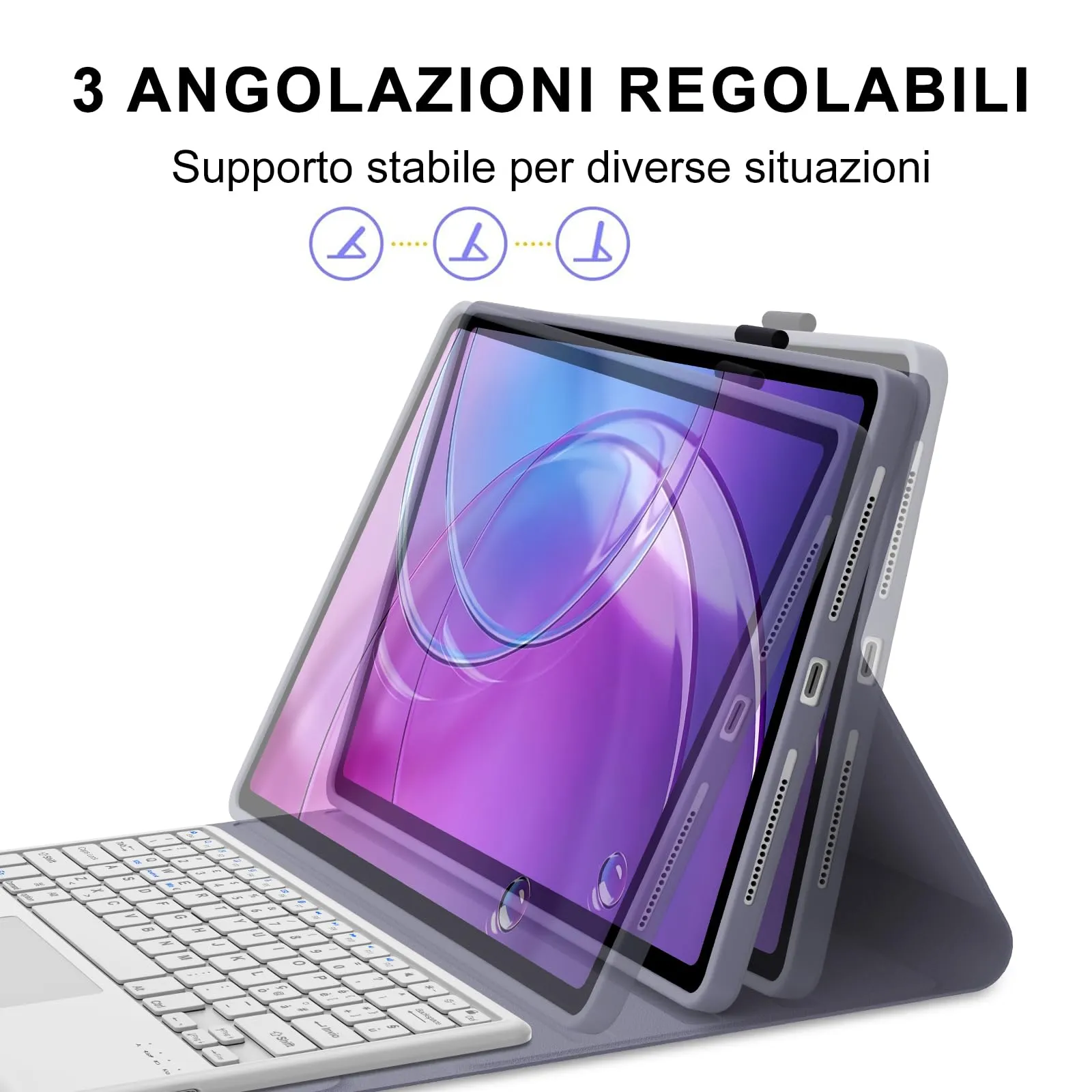 Cover Tastiera per Lenovo Idea Tab Pro Gen 2 13 Pollici 2026 con Touchpad - immagine 7
