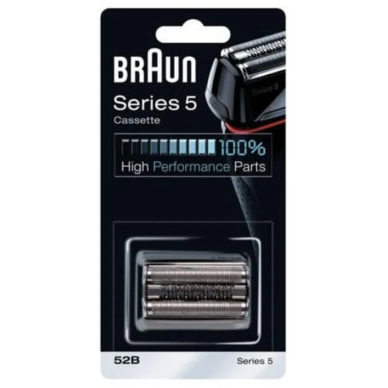 Braun Series 5 52B Testina di Ricambio per Rasoio Elettrico Barba – Compatibile Con I Rasoi . Per Una Rasatura Perfetta Ogni Giorno. Nero - immagine 1