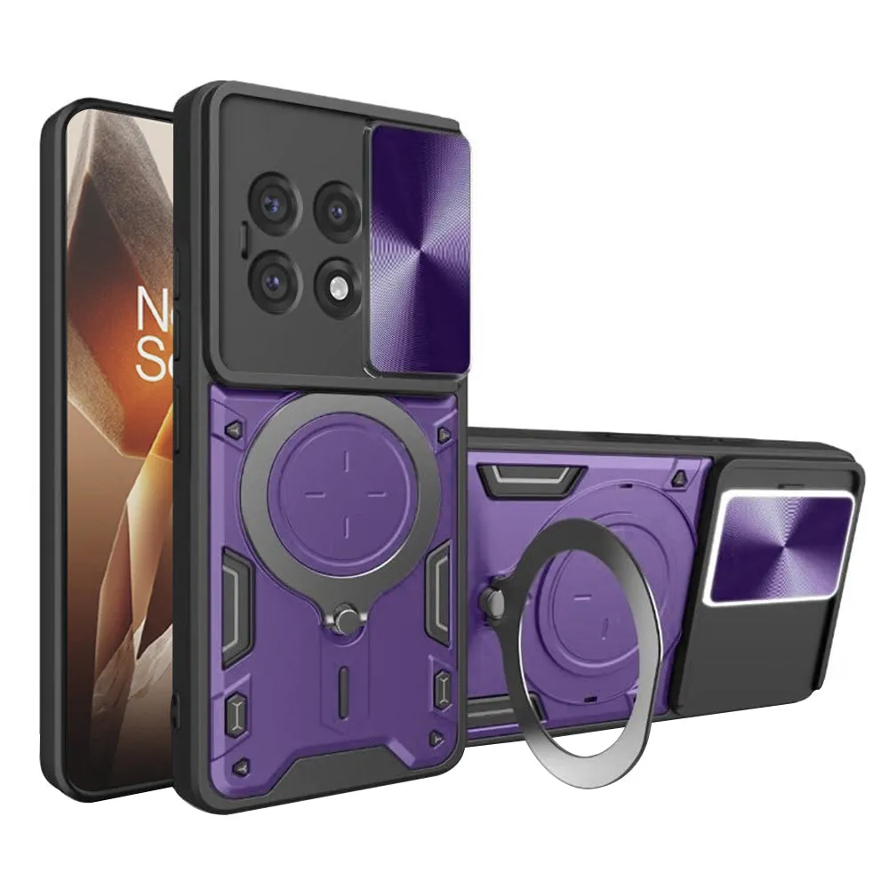 Custodia per OnePlus 13R, Techsuit, CamGuard Pro, Viola - immagine 1