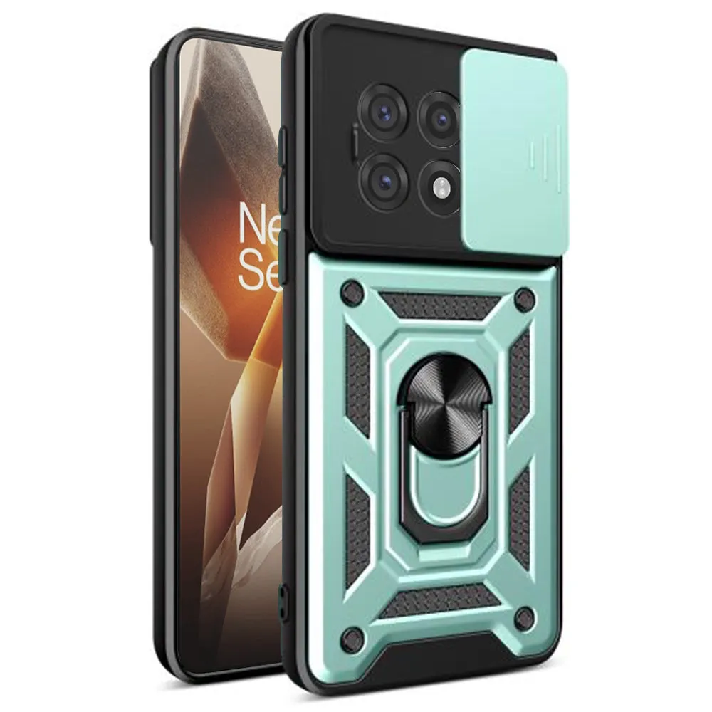 Custodia per OnePlus 13R, Techsuit, CamShield, Verde - immagine 1